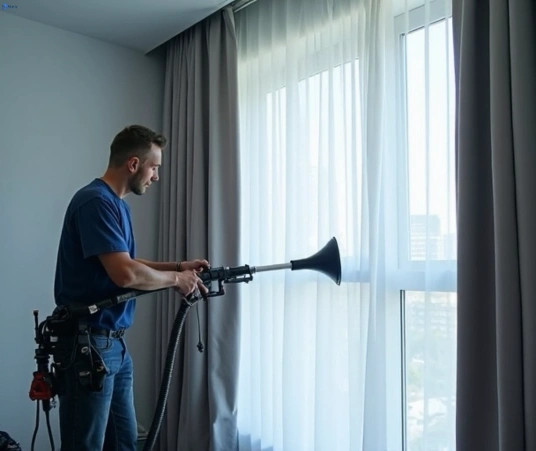 Professional residential curtain cleaning process equipment Matty Curtain Cleaning watsonia-vic