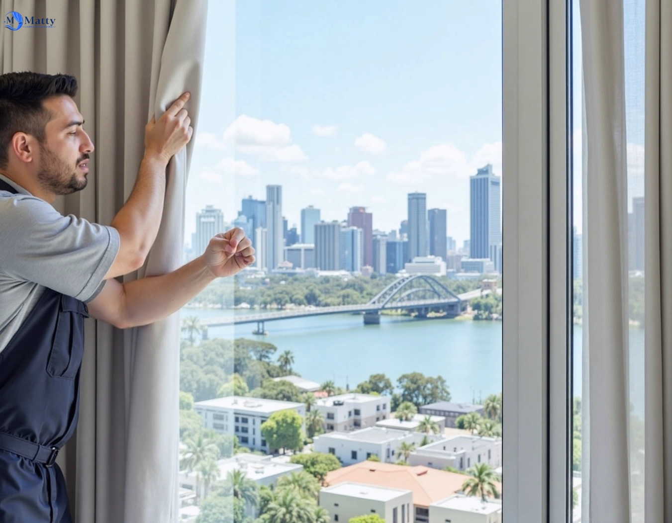 Professional curtain steam cleaning service watsonia-vic QLD by Matty Curtain Cleaning